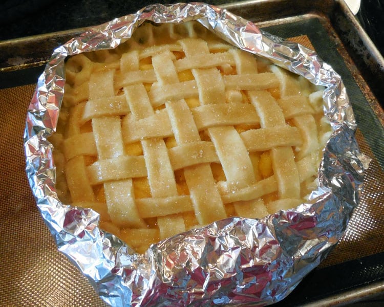 bake peach pie