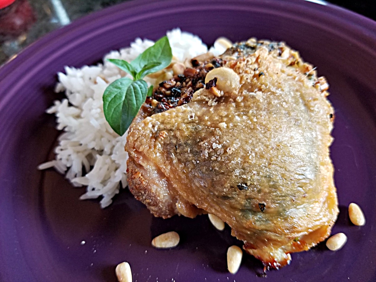 Pesto Stuffed Chicken – Air Fryer Recipe