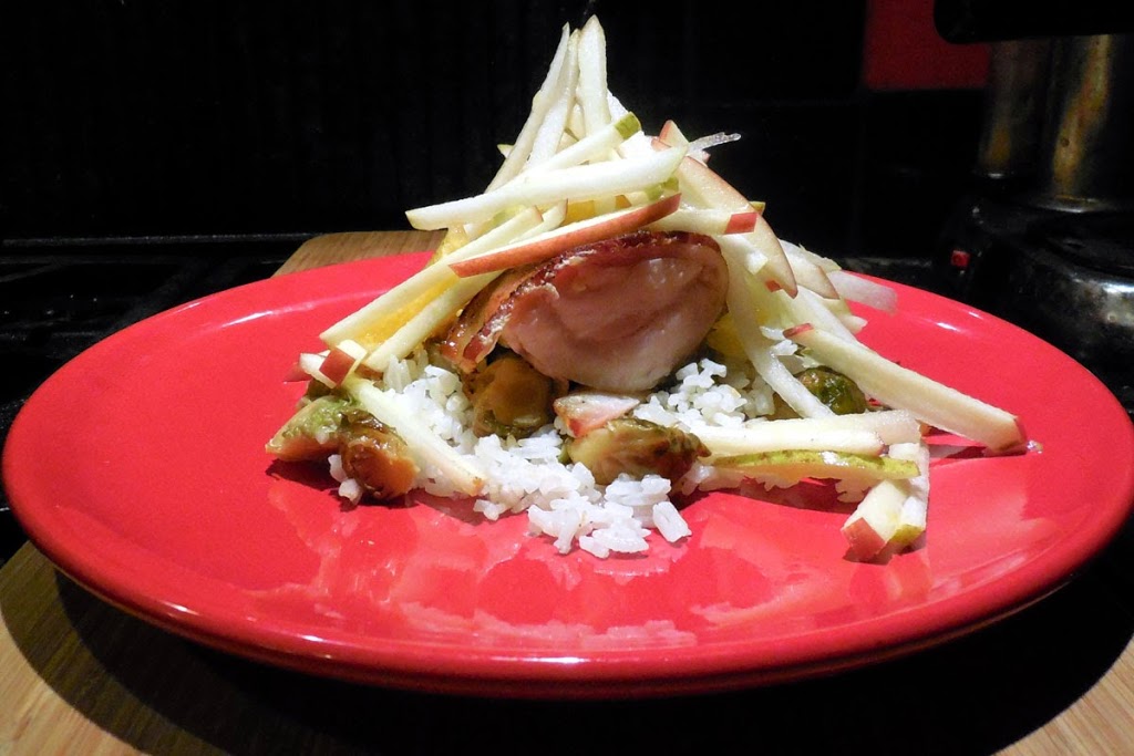 plate bacon wrapped fish