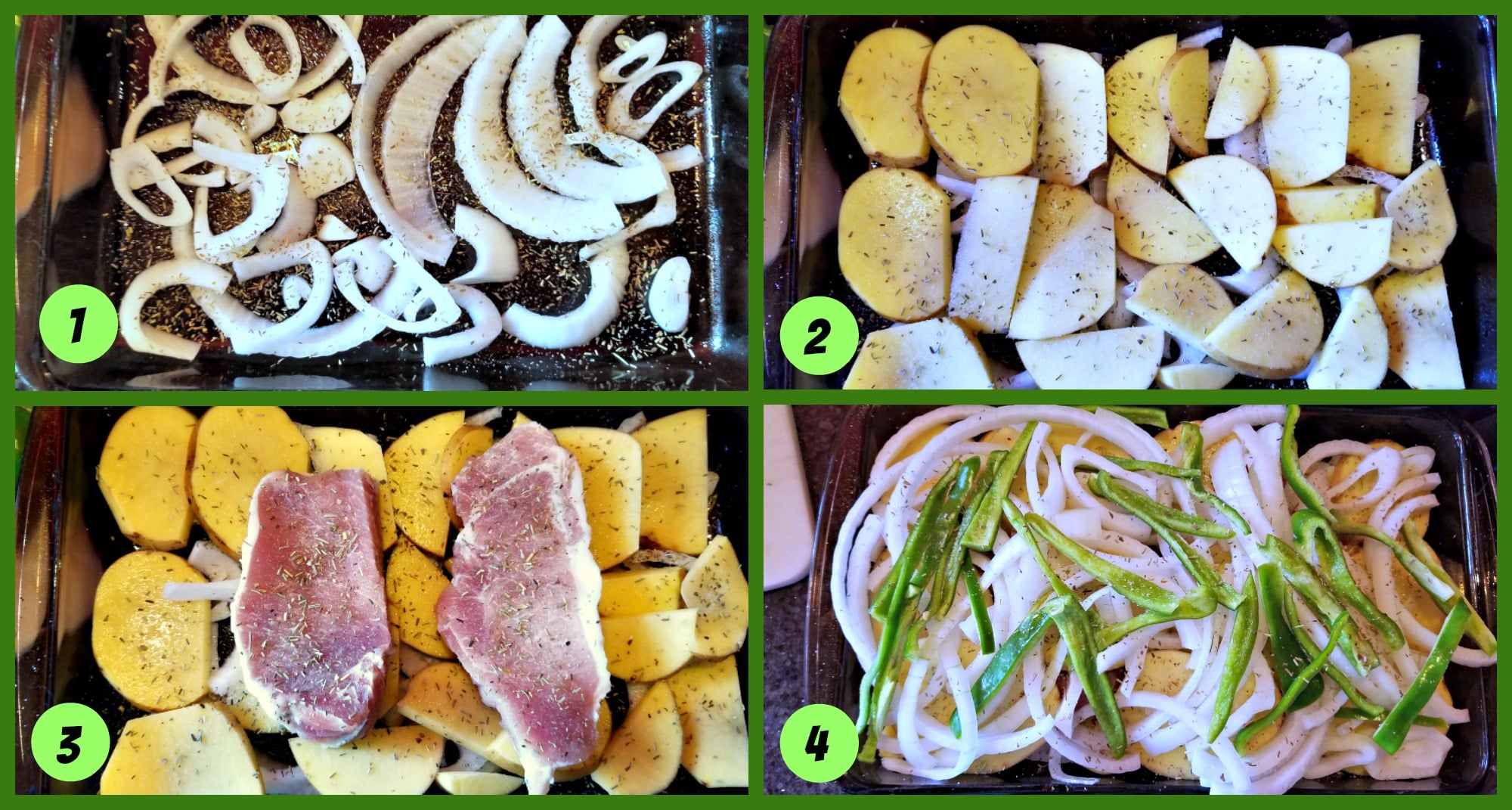 Easy One Dish Pork Bake, 5 Ingredient Meal, Pork dinner