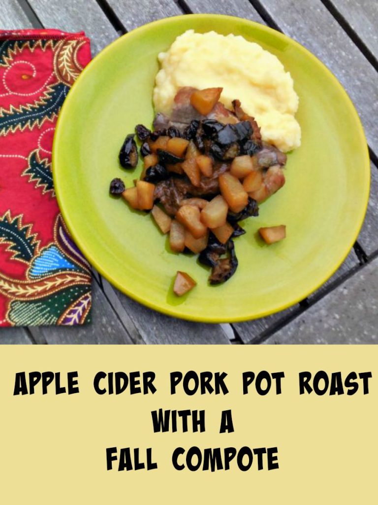 Apple Cider Port Pot Roast with a Fall Compote