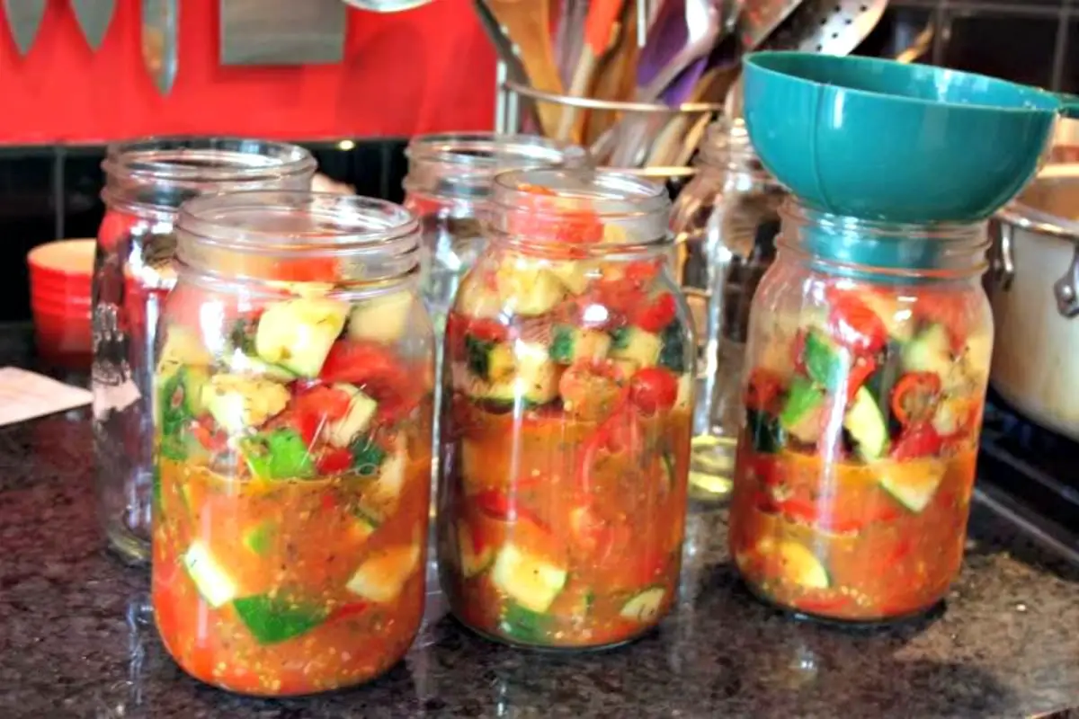 canning ratatouille, canning recipe