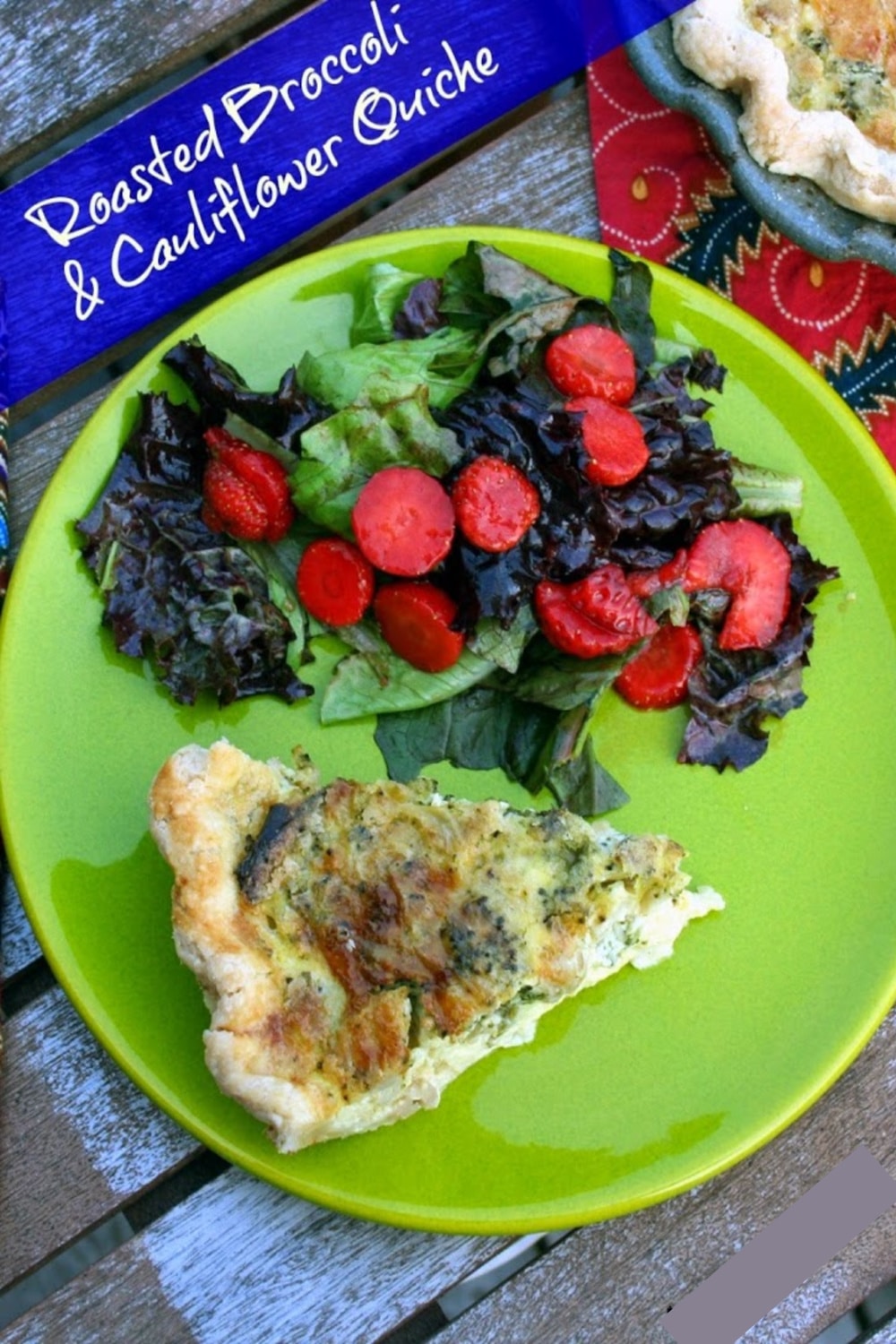 roasted broccoli quiche