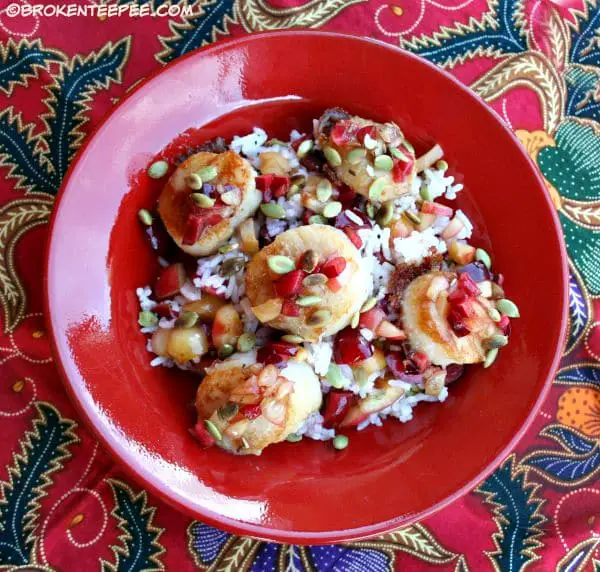 Scallops with Cherries and Pumpkin Seeds – Recipe