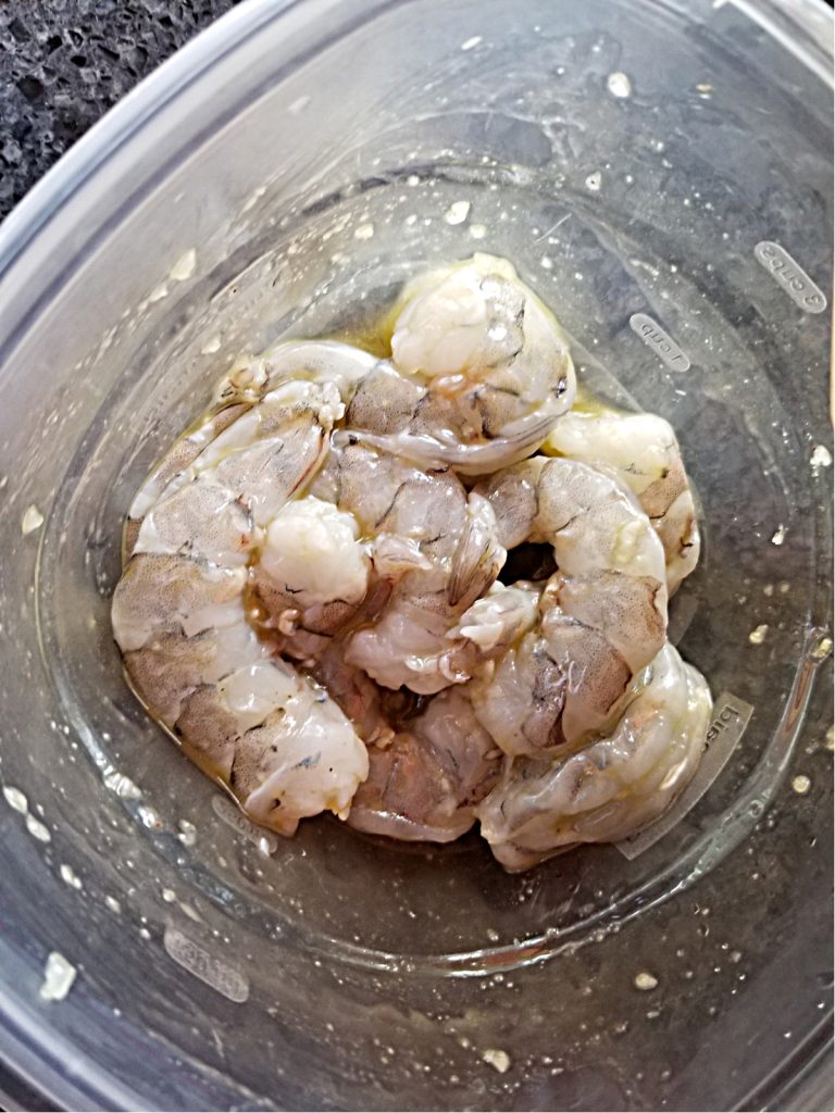 marinate the shrimp