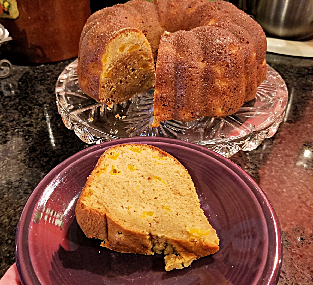 slice of bundt cake