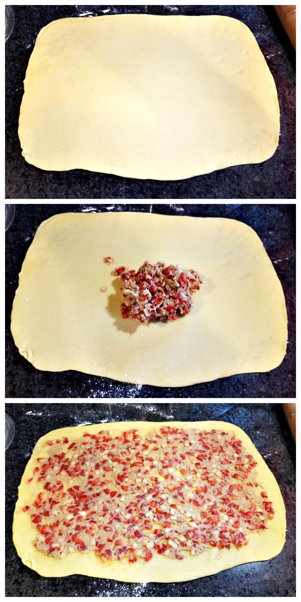 roll and fill dough