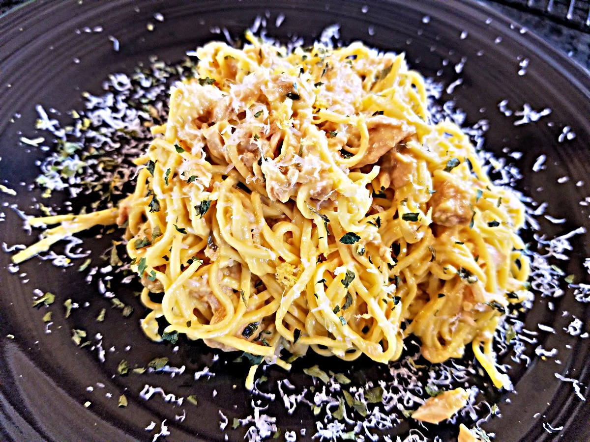 Angel Hair Pasta with Tuna, Canned Tuna Recipe, Post GERD Surgery Recipe