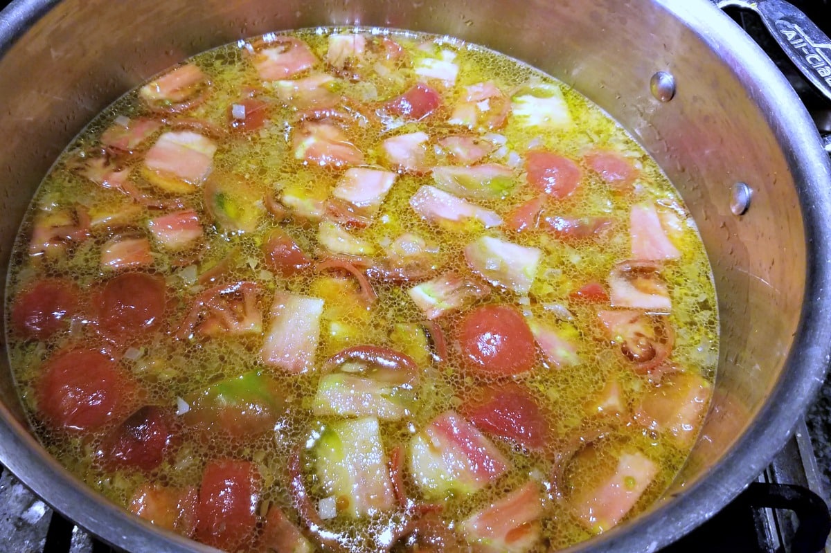 Tuscan Tomato Bread Soup, recipe, Tasting Italy, AD