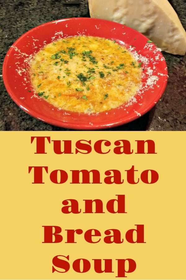 Tuscan Tomato Bread Soup, recipe, Tasting Italy, AD