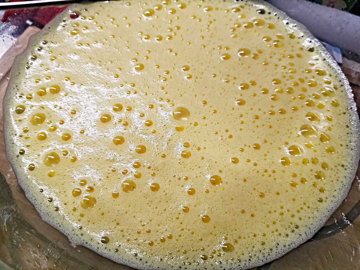 frothy eggs